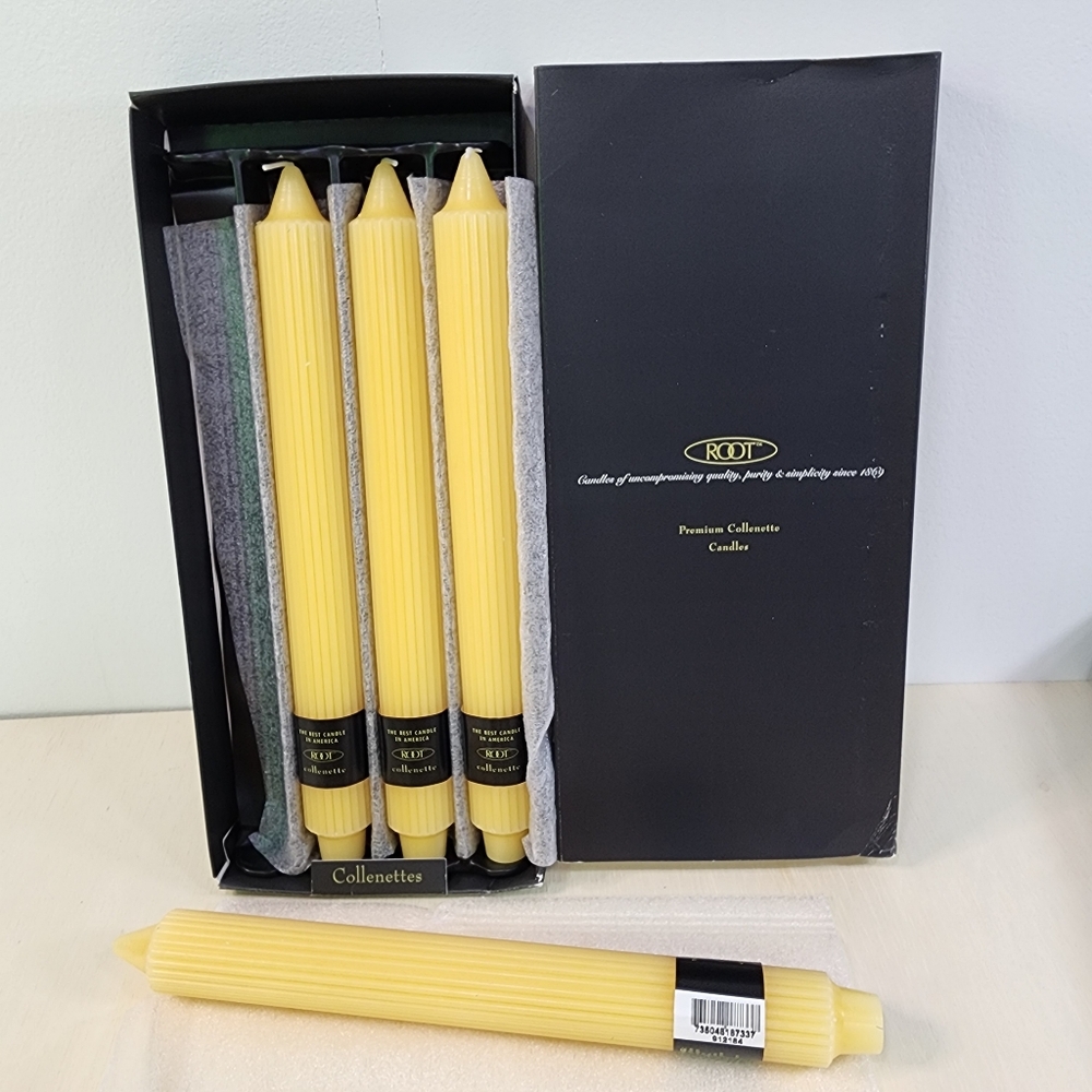 Root yellow candles